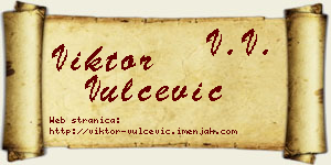 Viktor Vulčević vizit kartica